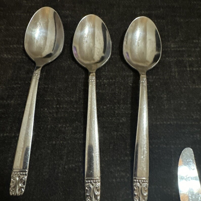 Oneida Wm A Rogers Aztec Encore Stainless Flatware Set 10 Pieces - Etsy