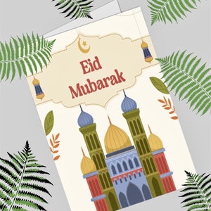Personalized Eid Mubarak Greeting Card, Eid Card For Loved One, Eid Ul-Fitr, Eid Mubarak Card, Eid 2025, Muslim Eid Card, Eid Gift Family