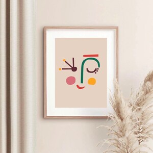 Face Graphic Modern Aesthetic Boho Printable Wall Art,Poster Print,Digital Instant Download,Digital Download,Handmade Print,Minimalist Art