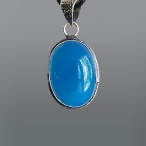 Chrysocolla Chalcedony Pendant Necklace