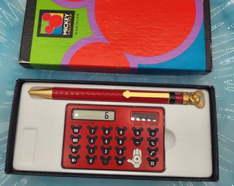Vintage Mickey Unlimited Kreisler Pen and Calculator With Original Box