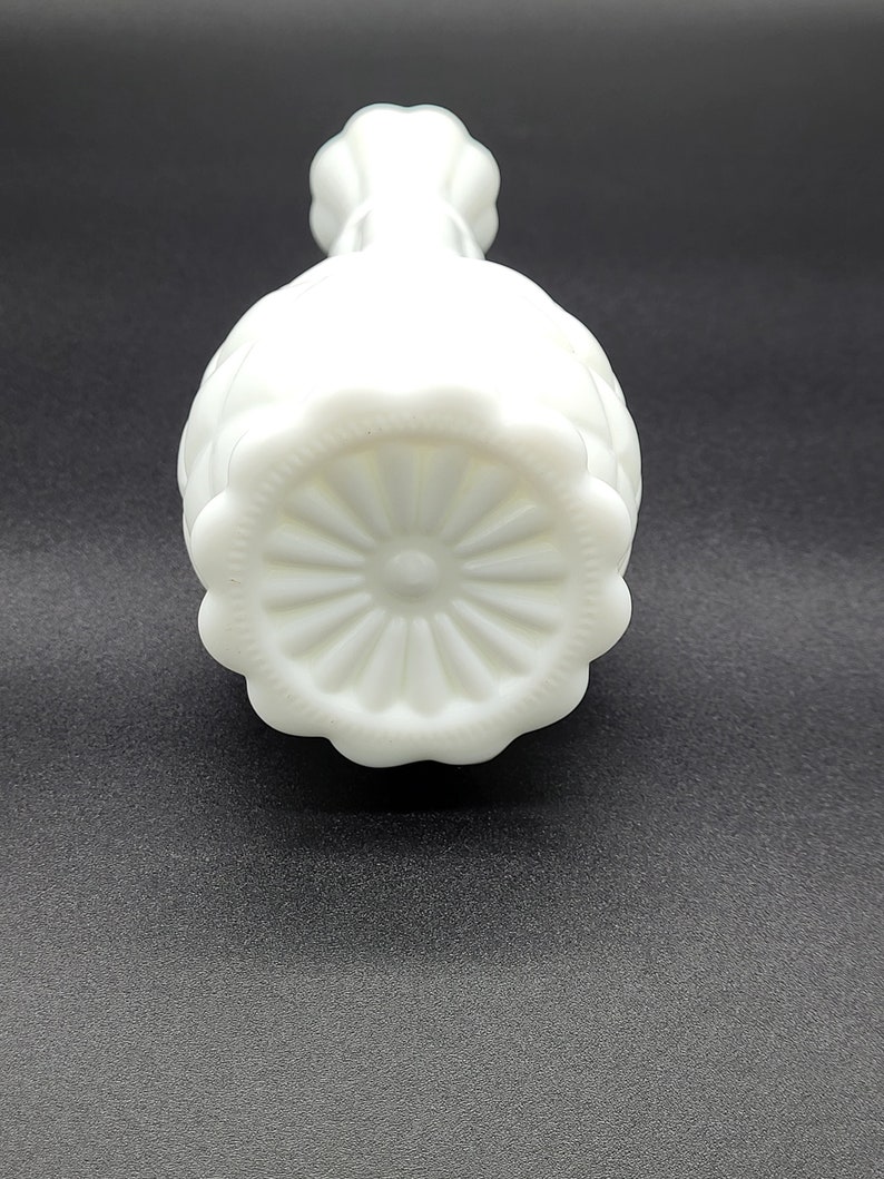 Vintage Milk Glass Pineapple Patterned Bud Vase Etsy