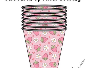 Papierbecher MockUp, Digital Mockup Overlay PNG Datei Digital