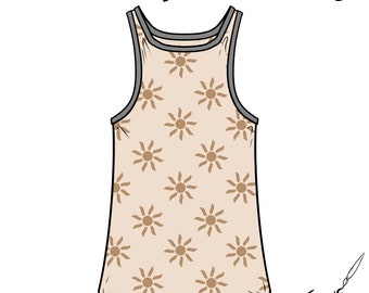 Tank Top Mock Up, Digital Mockup Overlay PNG File Digital