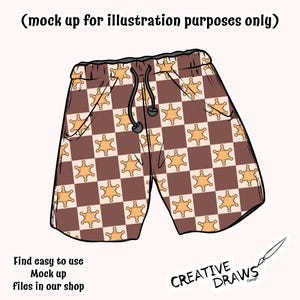 Sheriff Star Checker Seamless Pattern, Western Digital Repeat Pattern ...