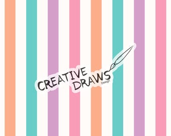 Stripes Seamless Pattern, Pastel Lines Seamless File Digital Download