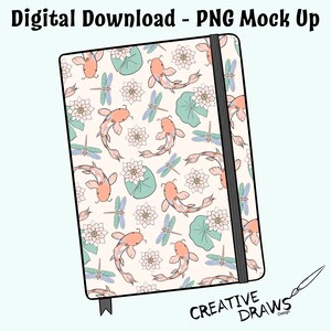 Notebook Cover Mock Up, Digital Mockup Overlay PNG File Digital