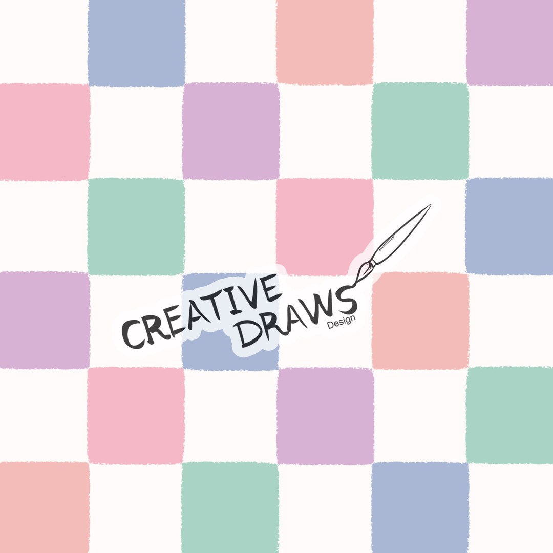 Pastel Soft Checker Seamless Pattern, Seamless File Digital Download - Etsy