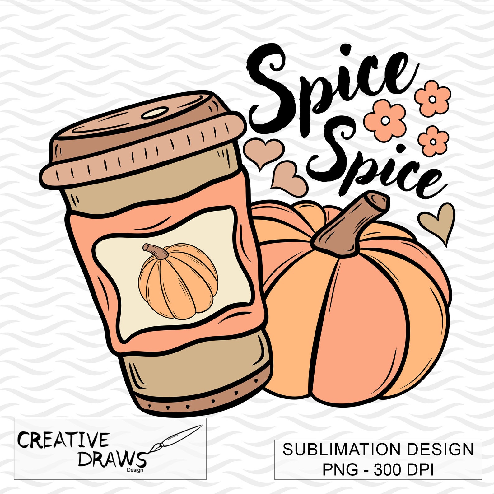 Pumpkin Spice Latte PNG, Fall PNG Sublimation File for Personal and ...