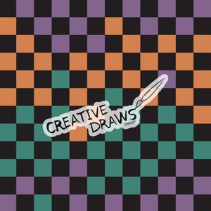 Fun Halloween Checker Seamless Pattern, Repeat Digital Paper Pattern for Personal and Commercial use