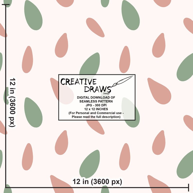 Ditsy Floral Seamless Pattern Set, Digital Download - Etsy