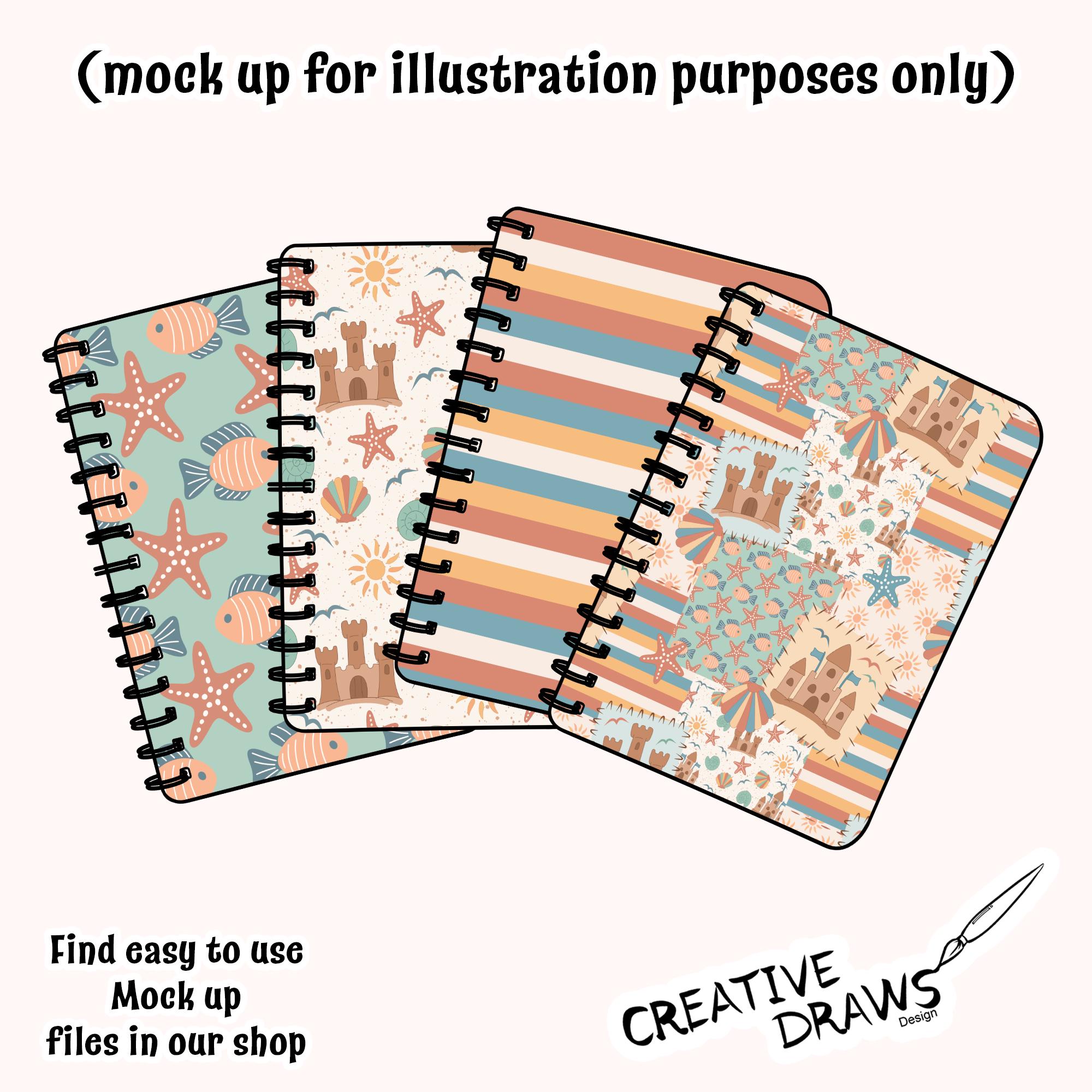 Beach Patchwork Seamless Pattern Pack, Summer Repeat Digital Paper - Etsy