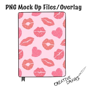 Notebook Cover Mock Up, Digital Mockup Overlay PNG File Digital
