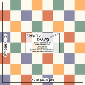 Ghost Pumpkin Patchwork Seamless Pattern Pack, Halloween Repeat Digital Paper Set imagen 13