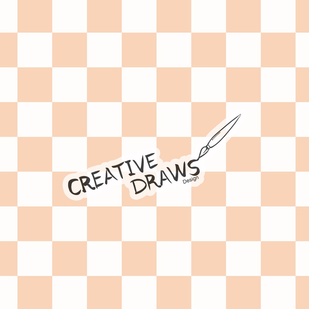 Peach Checkered Seamless Pattern, Neutral Digital Repeat Pattern for ...