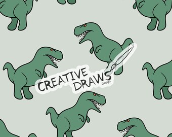 Modello senza cuciture di dinosauri, download digitale di file senza cuciture