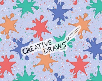 Star Splotches Seamless Pattern, Repeat Digital Paper Pattern for Personal and Commercial use