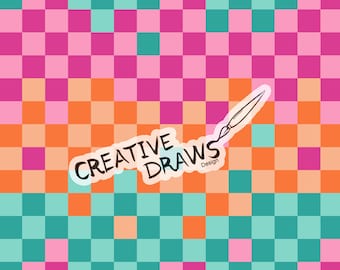 Retro ruitpatroon, digitaal herhalingspatroon voor persoonlijk en commercieel gebruik