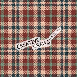 Fall Plaid Seamless Pattern, Seamless File Digital Download