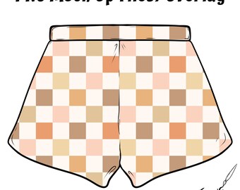 Shorts Mock Up, Pants Digital Mockup Overlay PNG File Digital