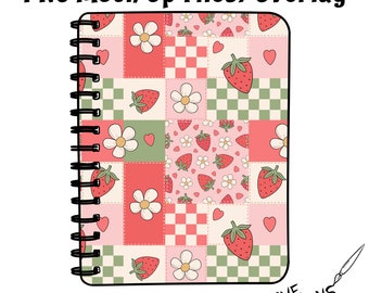 Spiral Notebook Mockup, PNG Overlay File Digital Download