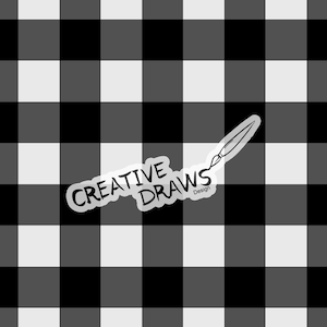 Black and Grey Gingham Seamless Pattern, Digital Download