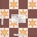 Sheriff Star Checker Seamless Pattern, Western Digital Repeat Pattern ...