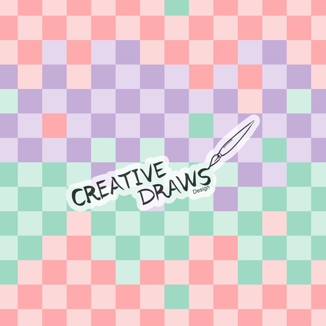 Pastel Checker Wave Seamless Pattern, Digital Repeat Pattern for ...