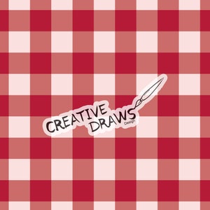 Candy Apple Gingham Seamless Pattern, Digital Repeat Pattern for Personal and Commercial use