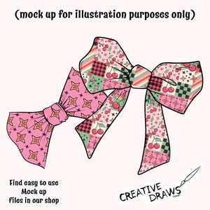 Retro Kirsche Patchwork Nahtlose Muster Pack, Groovy Wiederholung Digitales Papier Bild 5