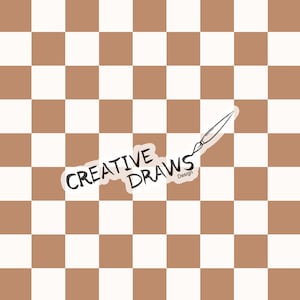 Tan Checkered Seamless Pattern, Digital Repeat Pattern for Personal and Commercial use