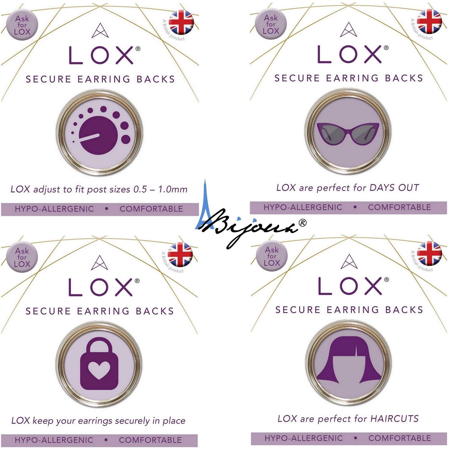LOX Secure Clasp Earrings. Lifetime Warranty. Never Lose Your Earrings  Again - Etsy
