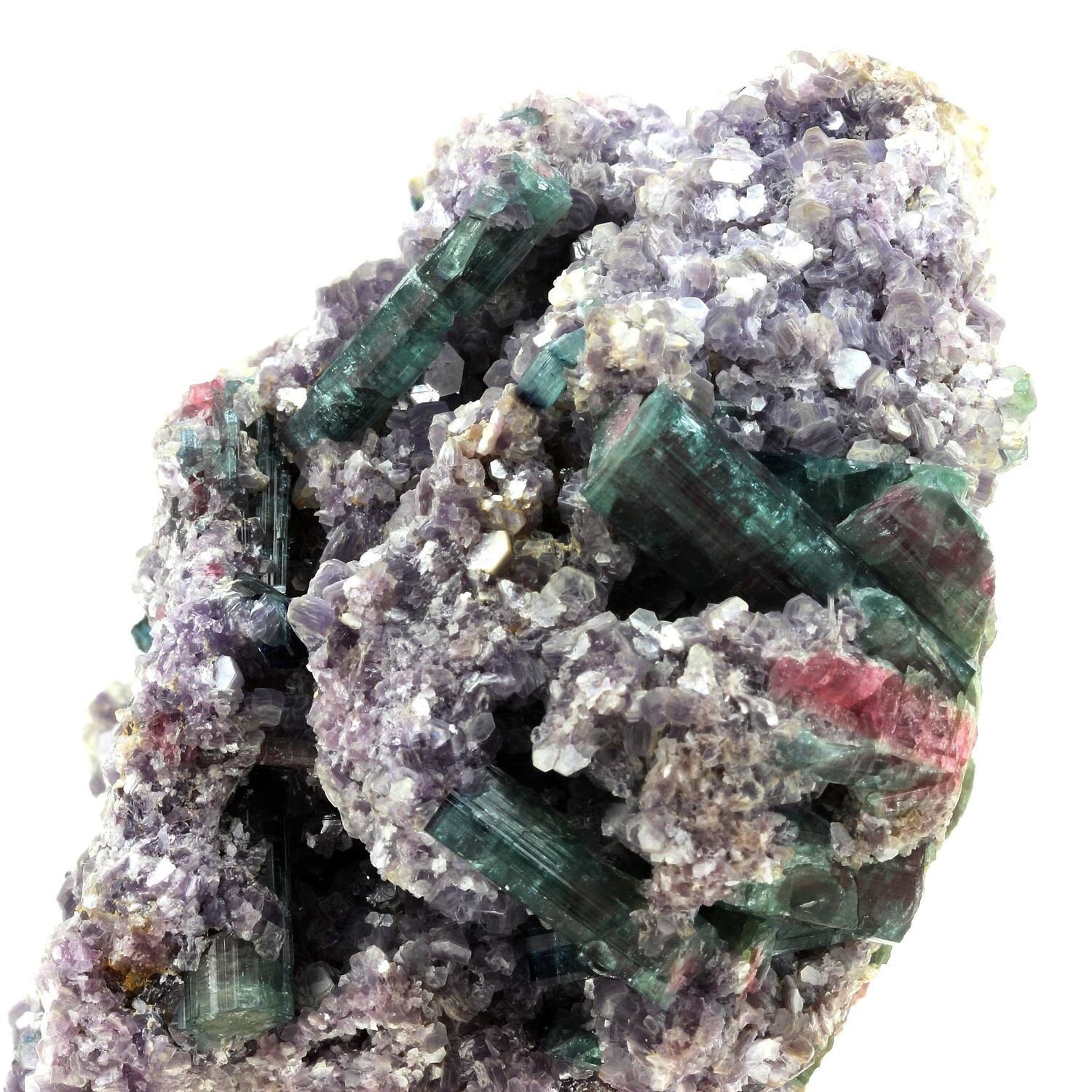 Collection Abijoux Tourmaline + Lepidolite. 3864.5 Carats. en Provenance de Pederneira Mine, São Jos