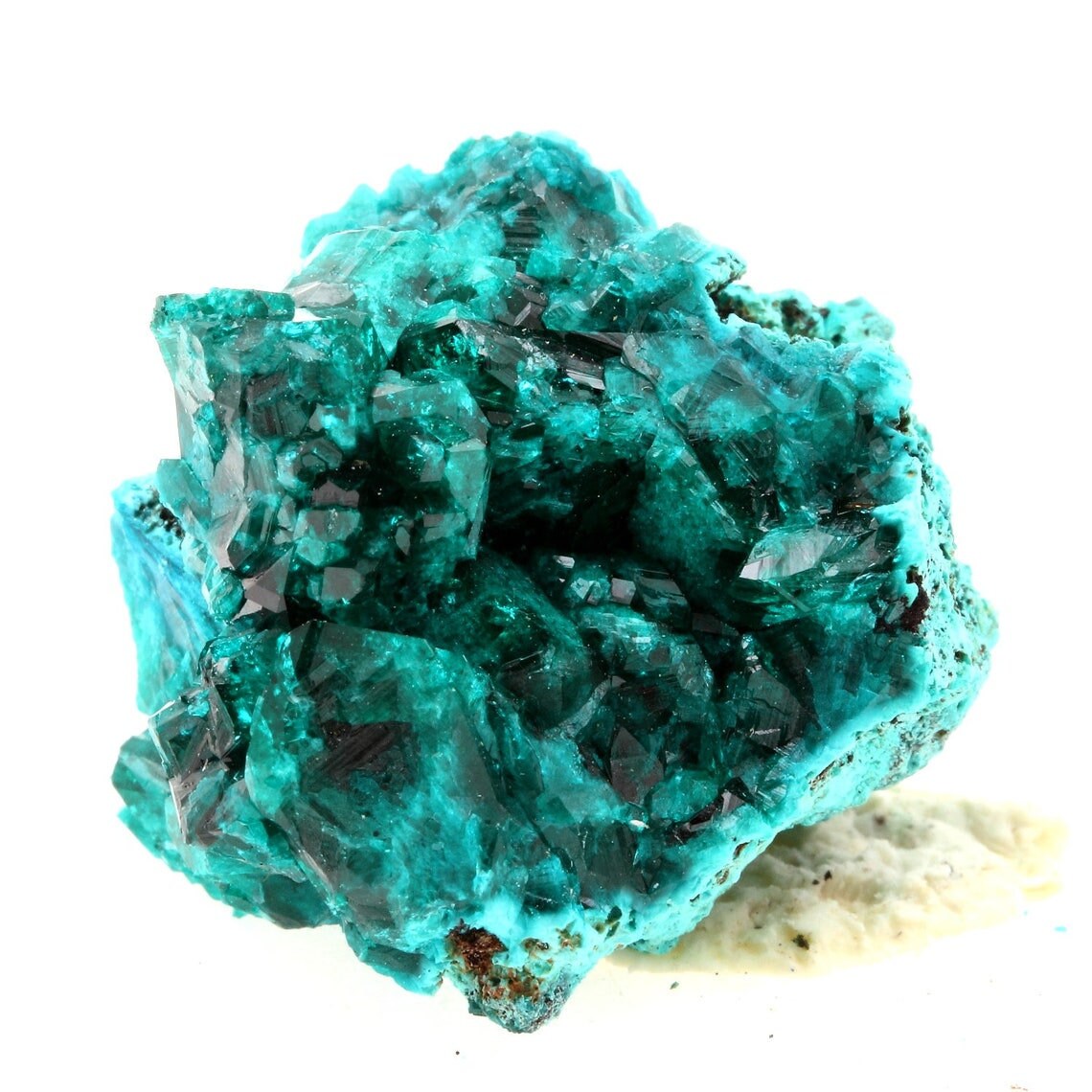 Collection Abijoux Dioptase. 95.9 Carats. Tantara Mine, Kambove, Katanga, Congo