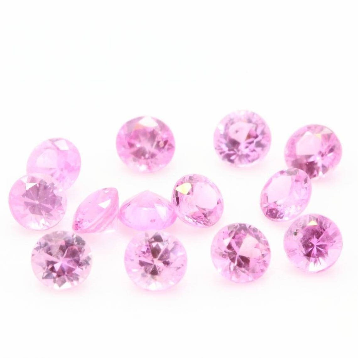 Collection Abijoux Saphir Rose. If-Vvs1. Rond. | Vendu à L'unité 2, 3 mm. en Provenance de Ceylan, S