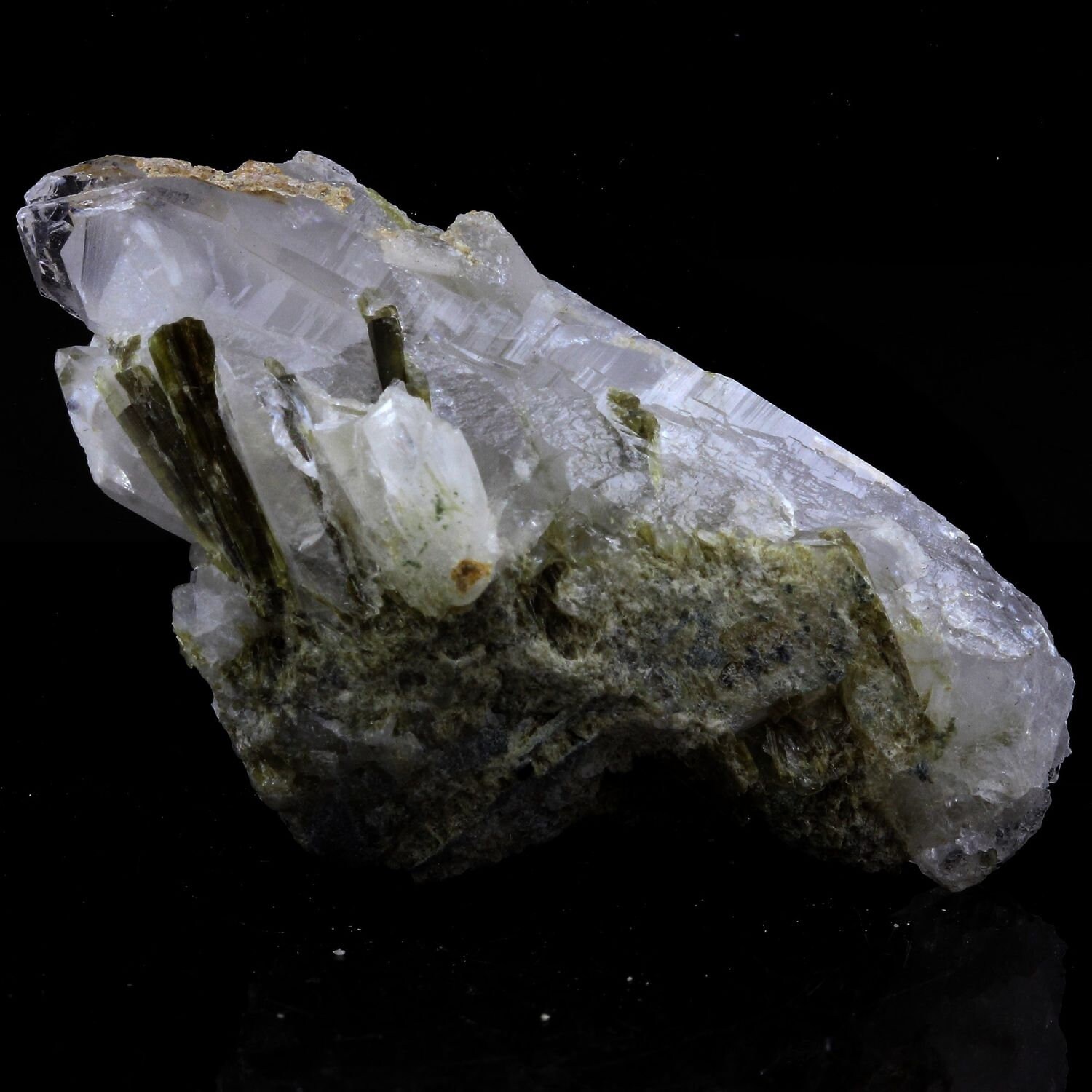 Collection Abijoux Quartz + Epidote | 1992 en Provenance de L'aiguilles L'argentière, Savoie, Auverg