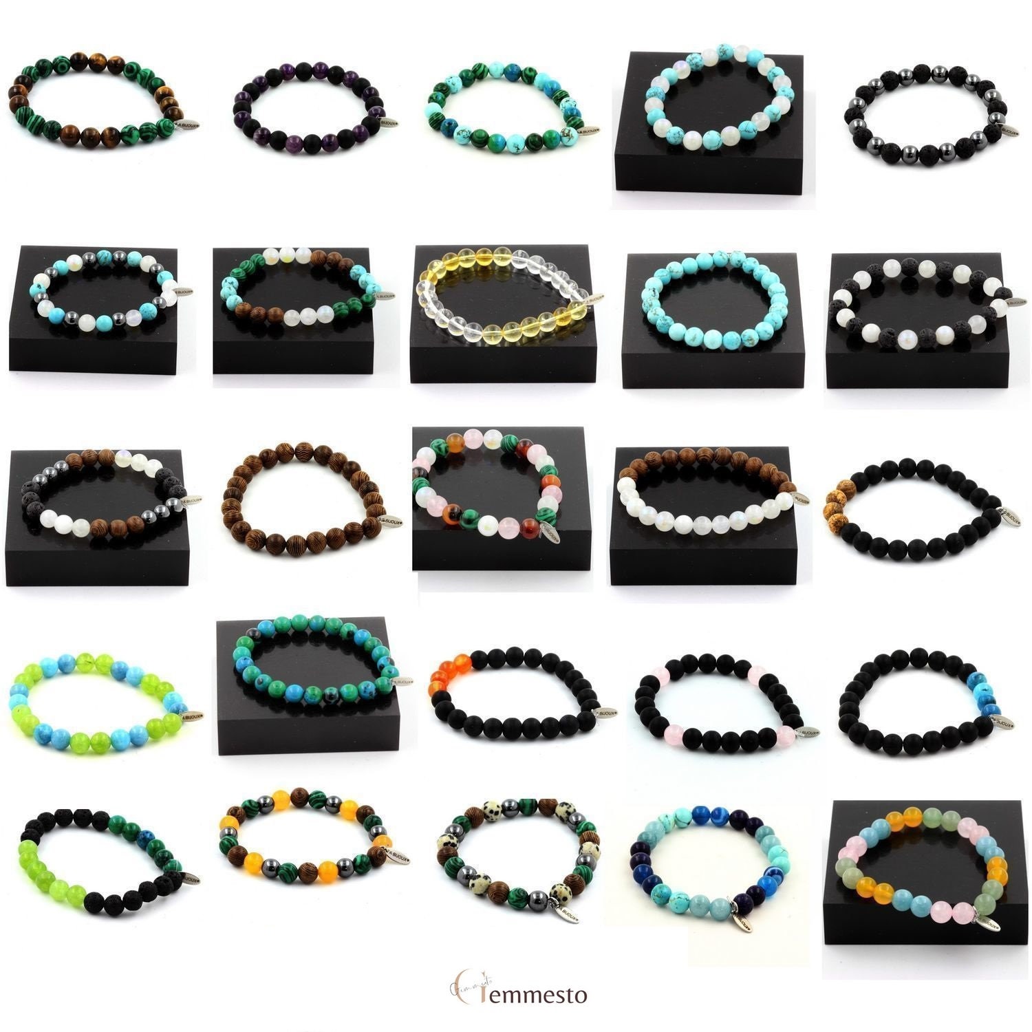 Bracelet Aigue Marine - Large Choix de Bracelet en Pierres Naturelles