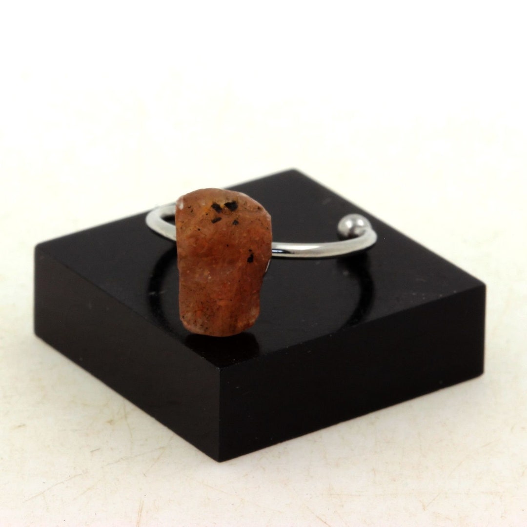 BAGUE PIERRE DE lune arc-en-ciel plaquée argent 925 pierres précieuses