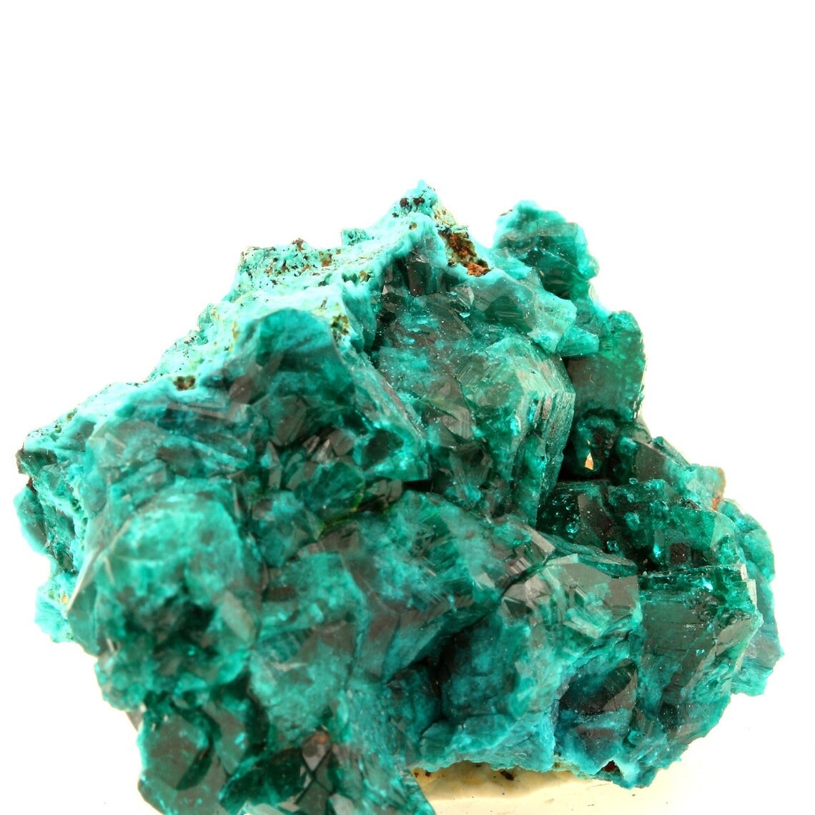 Collection Abijoux Dioptase. 133.9 Carats. Tantara Mine, Kambove, Katanga, Congo