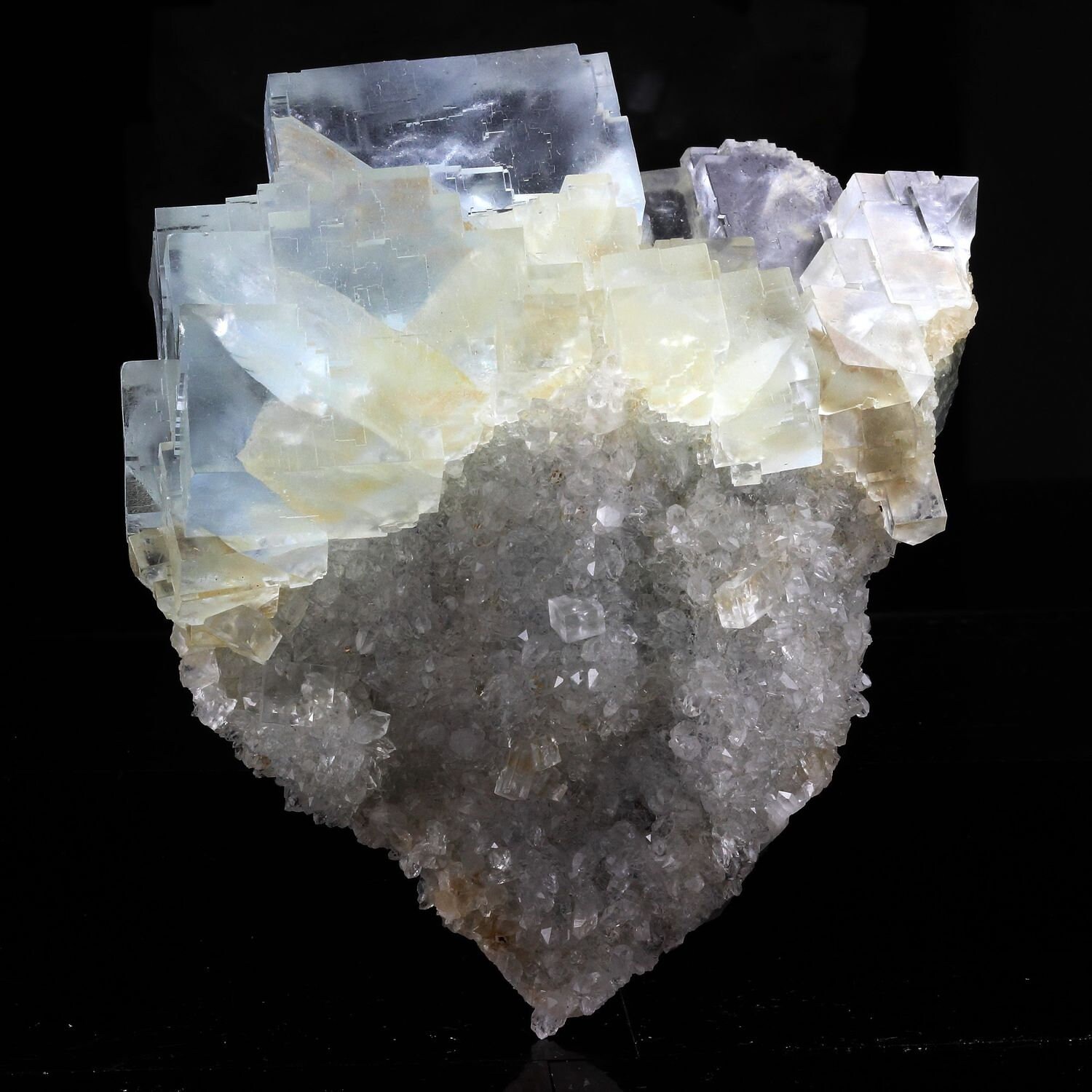 Collection Abijoux Fluorite + Quartz. 1448.0 Carats. en Provenance de Mine, Pratclaux, Haute-Loire,