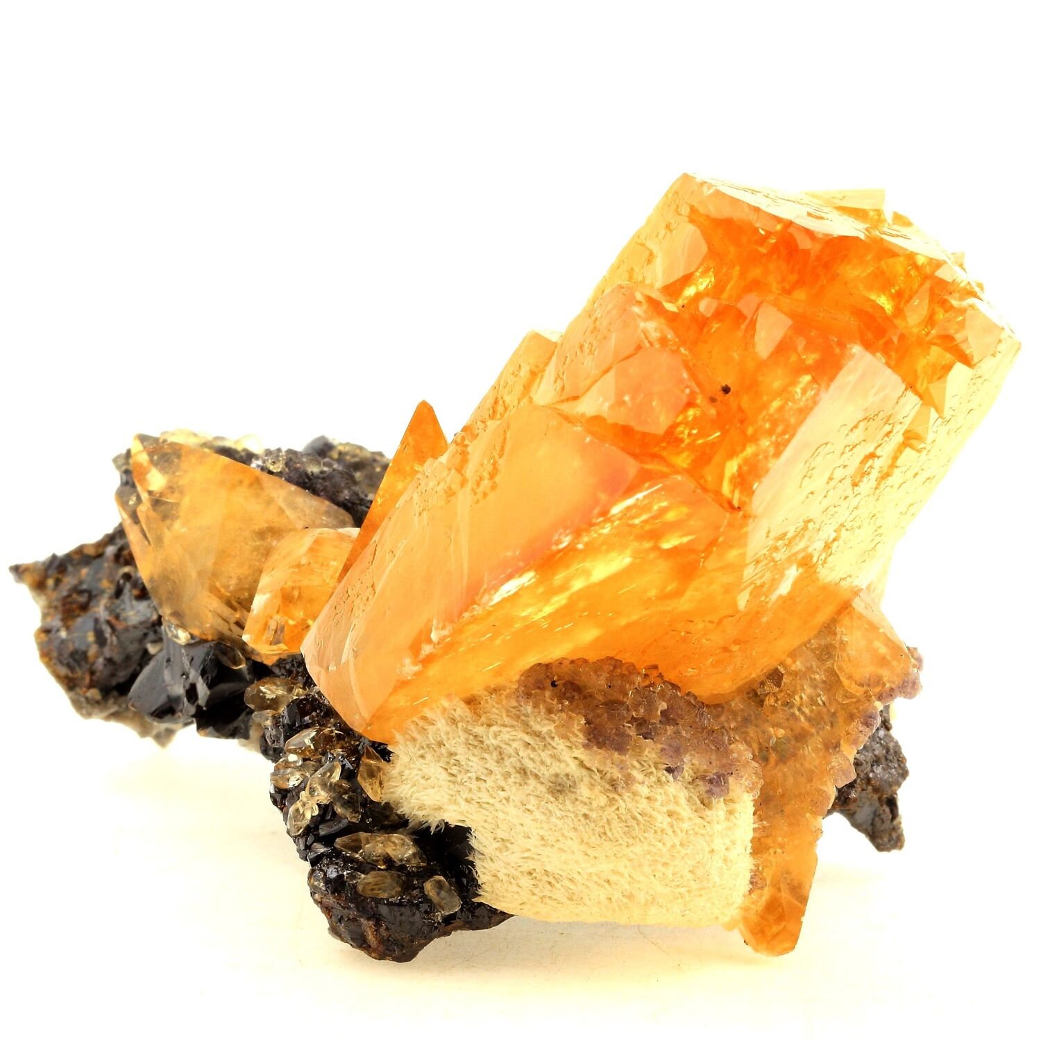 Collection Abijoux Calcite + Sphalerite. 2237.0 Carats. en Provenance de Elmwood Mine, Carthage, Ten