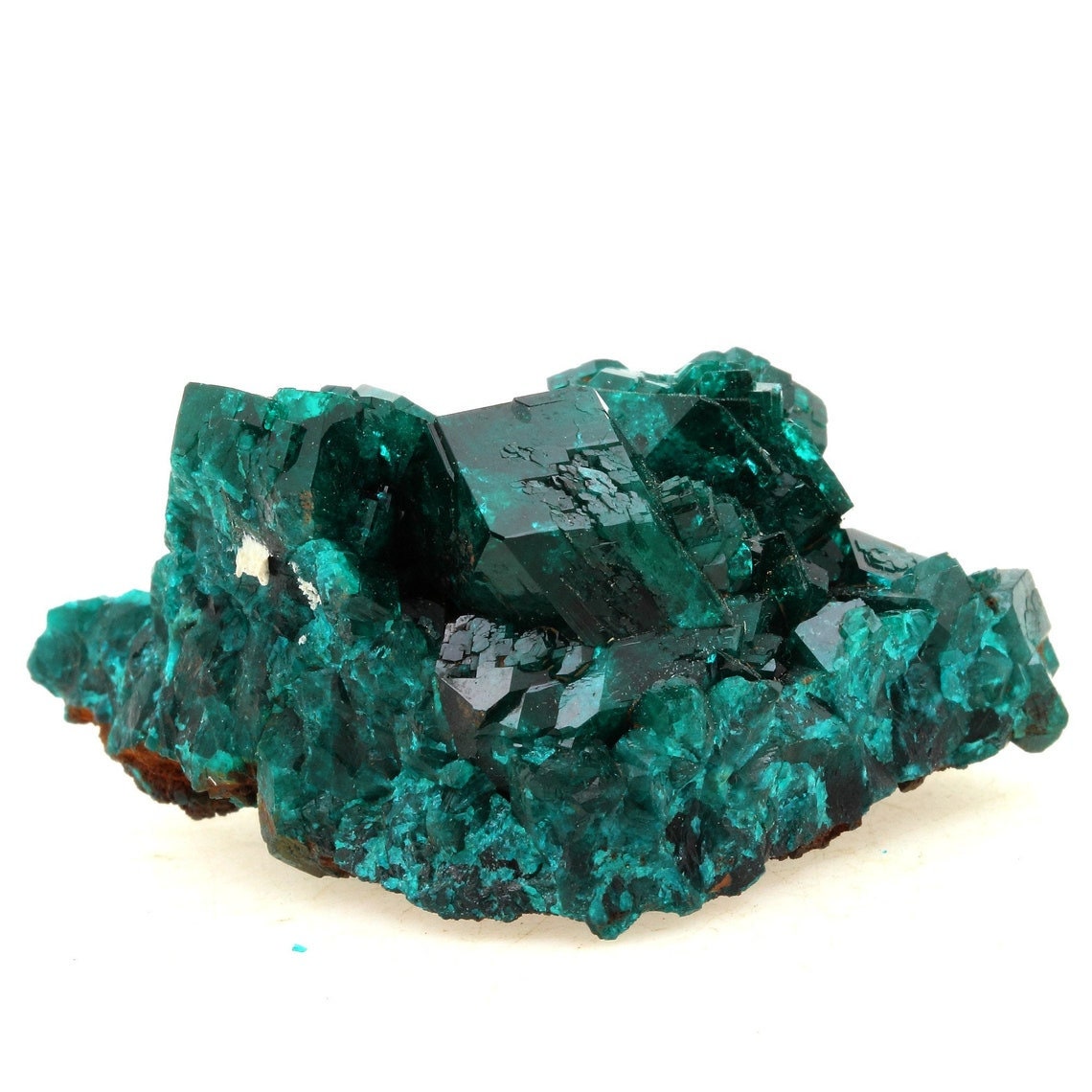 Collection Abijoux Dioptase. 290.5 Carats. Pimbi Hill, Mindouli, Congo