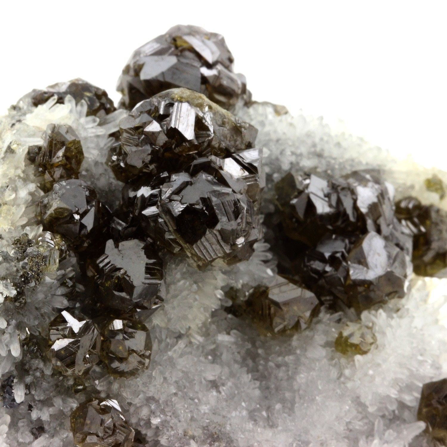 Collection Abijoux Sphalerite | Cleiophane, Quartz. 1400.1 Carats. en Provenance de Krushev Dol Mine