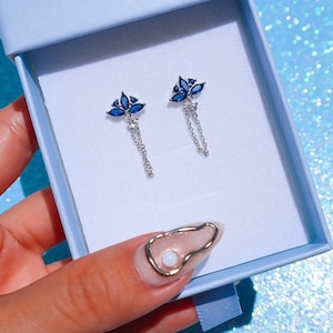 Boucles d&#39;oreilles fleur de lotus KPOP