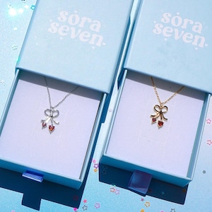 Collana con fiocco di ciliegia KPOP