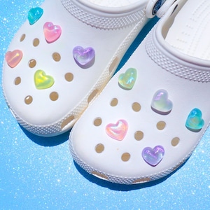 Heart Jelly Shoe Charms