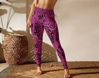 Poly-Print Lila Yoga Leggings
