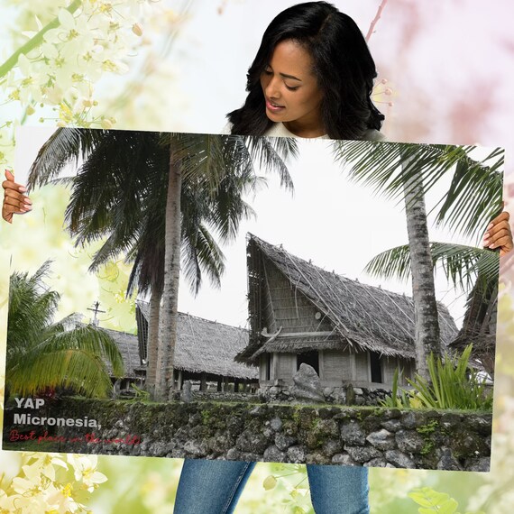 Yap Micronesia Men's House Metal prints