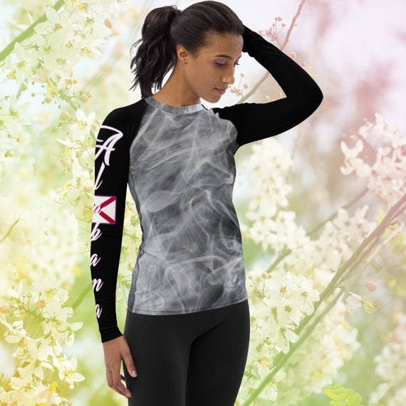 Smoking Alabama Women's Rash Guard