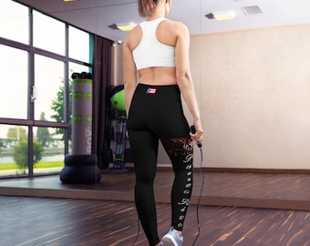 Schwarze Yoga Leggings